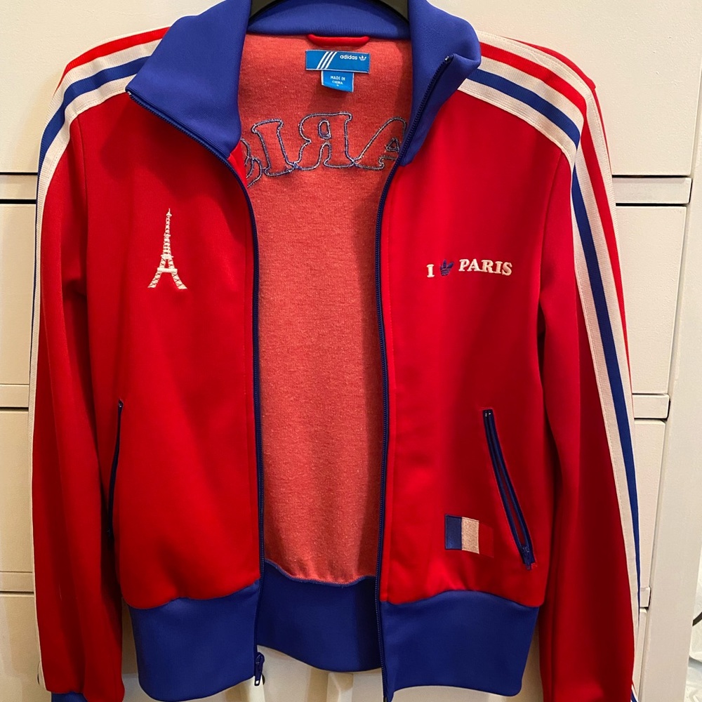 Vintage Adidas I Love Paris Track Jacket